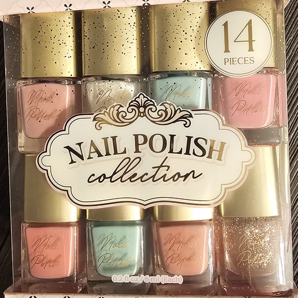 Other - Nail Polish Collection Set with Gold Caps